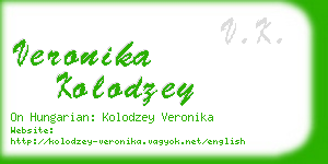 veronika kolodzey business card